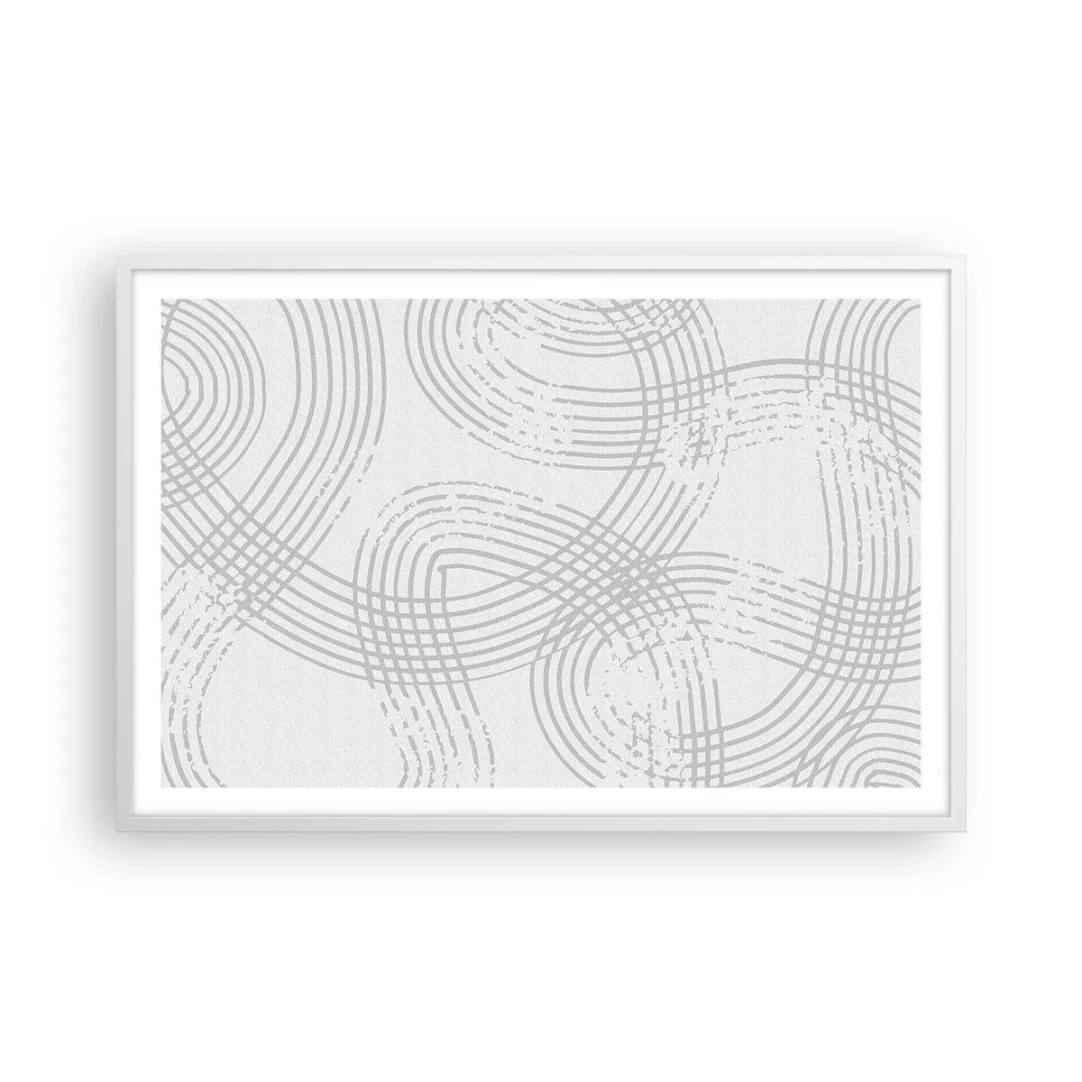 Poster in einem weißen Rahmen - Es gibt keinen einfachen Weg - 91x61 cm