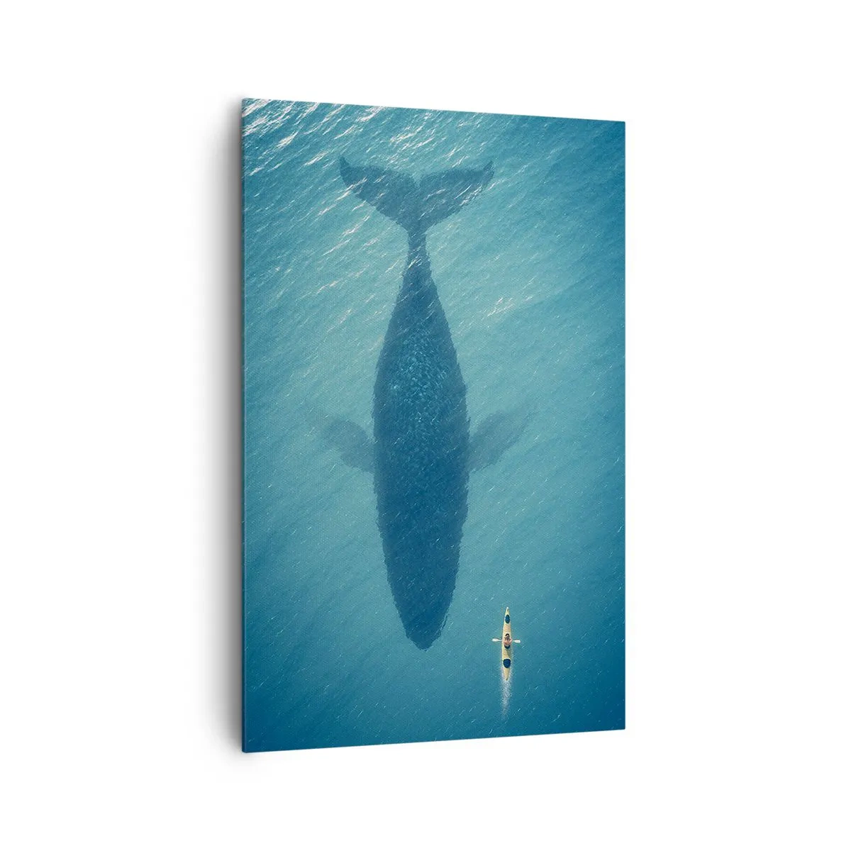 Bild auf Leinwand - Leinwandbild - Treffen am Meer - 80x120 cm