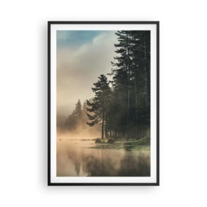 Poster in einem schwarzem Rahmen - Die Geburt des Tages - 61x91 cm