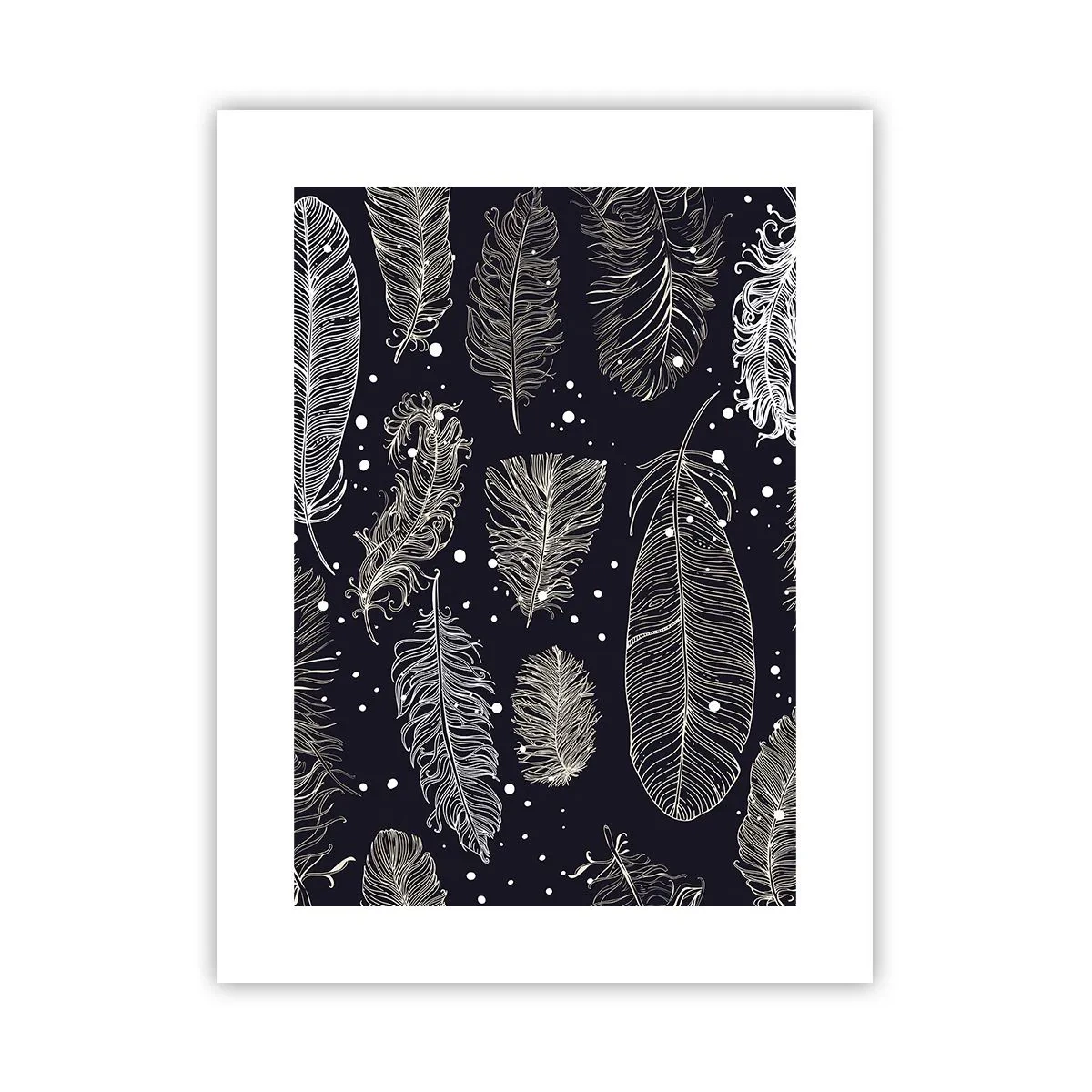 Poster - Gefiederte Spitze - 30x40 cm