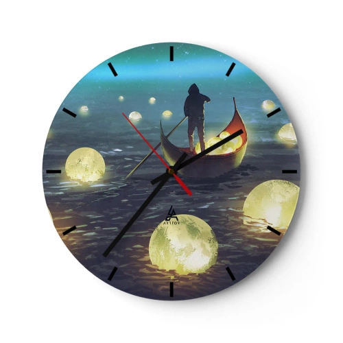 Wanduhr - Glasuhr - Dinge, von denen Philosophen nie geträumt haben - 40x40 cm