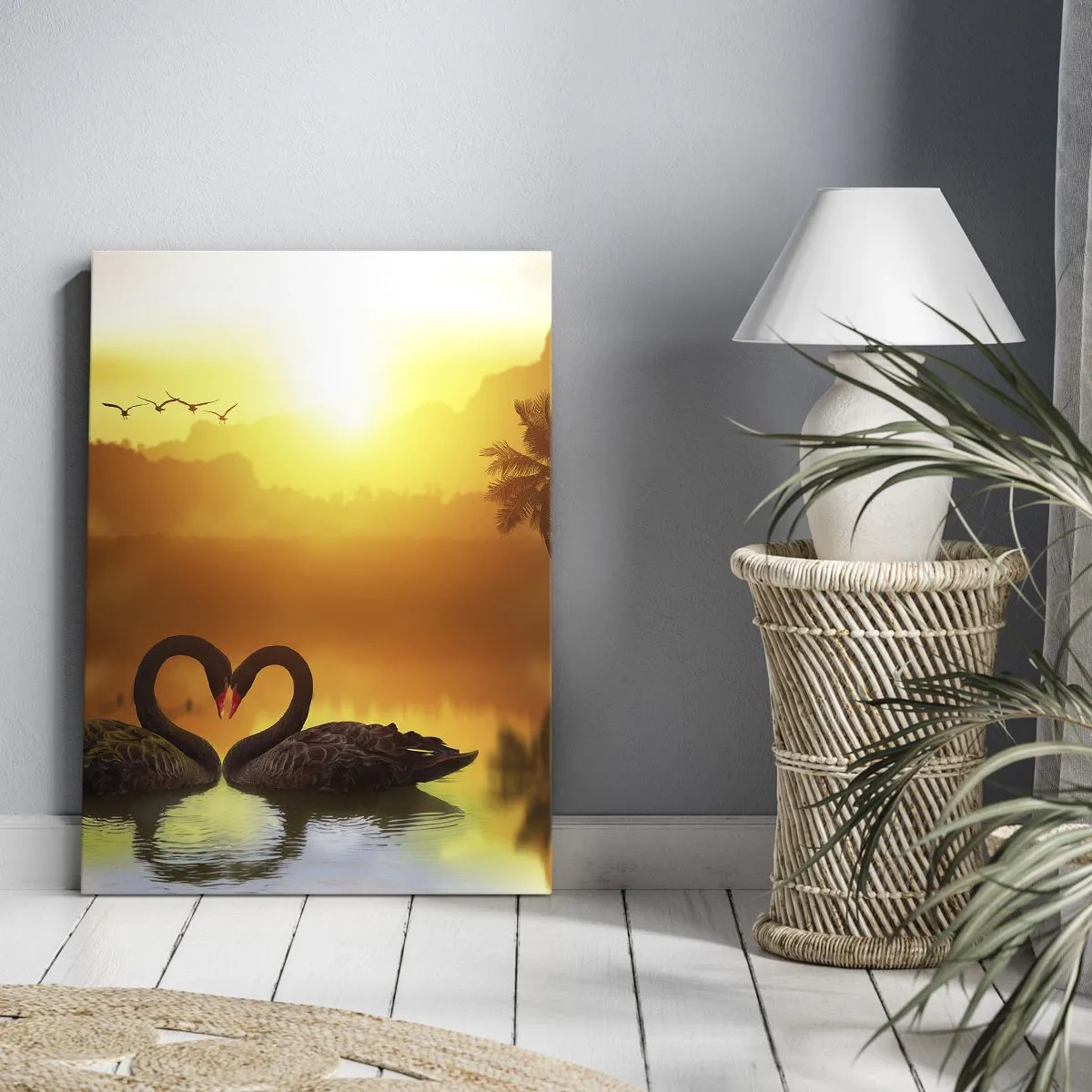 Bild auf Leinwand - Leinwandbild - Alles passt zusammen - 55x100 cm