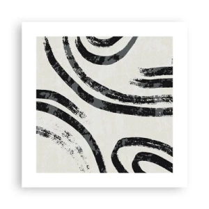 Poster - Bei Hälfte angehalten - 40x40 cm