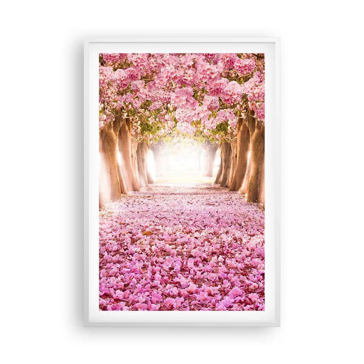 Poster in einem weißen Rahmen - Der Weg ins Paradies - 61x91 cm