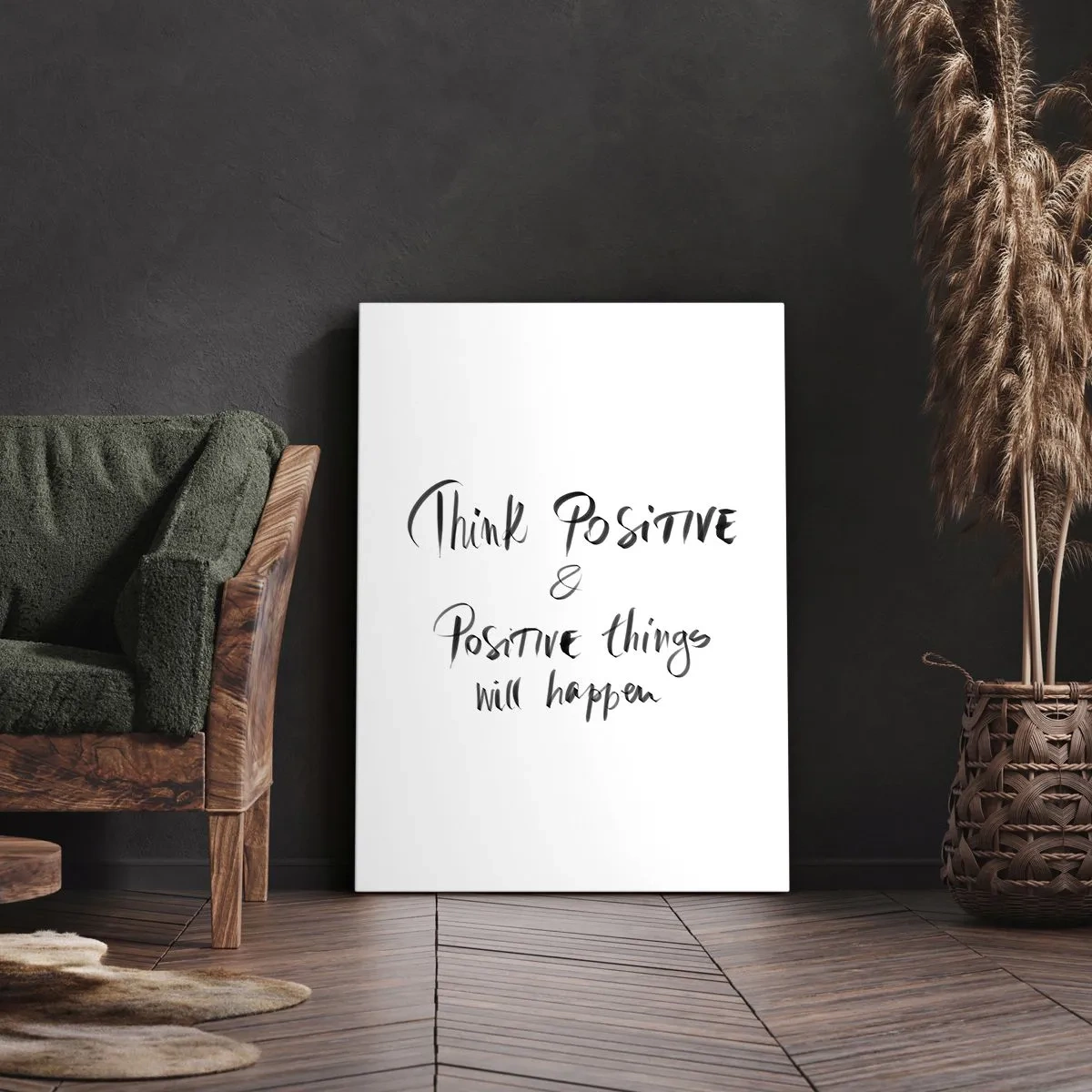 Bild auf Leinwand - Leinwandbild - Inspirierender Schriftzug in Schwarz auf weißem Hintergrund - 80x120cm - Wie soll man leben? - Moderne Wanddekoration für Wohnzimmer und Schlafzimmer ARTTOR