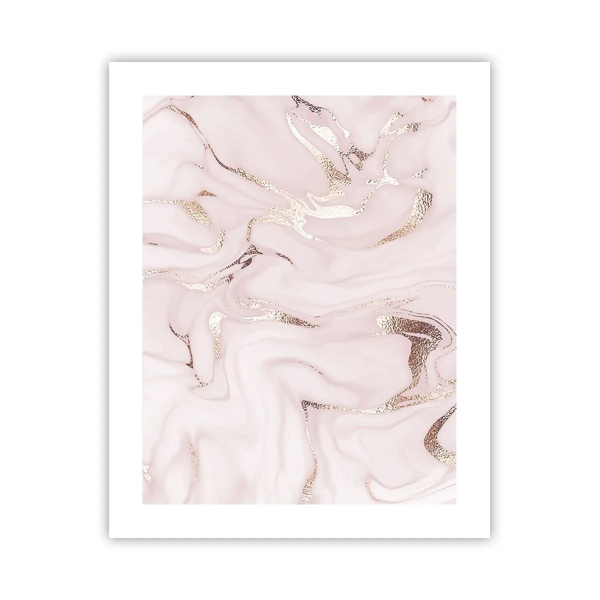 Poster - In einem rosa Schal - 40x50 cm