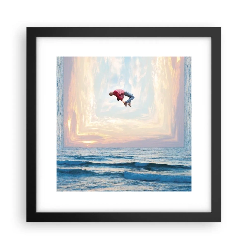 Poster in einem schwarzem Rahmen - In eine andere Dimension - 30x30 cm