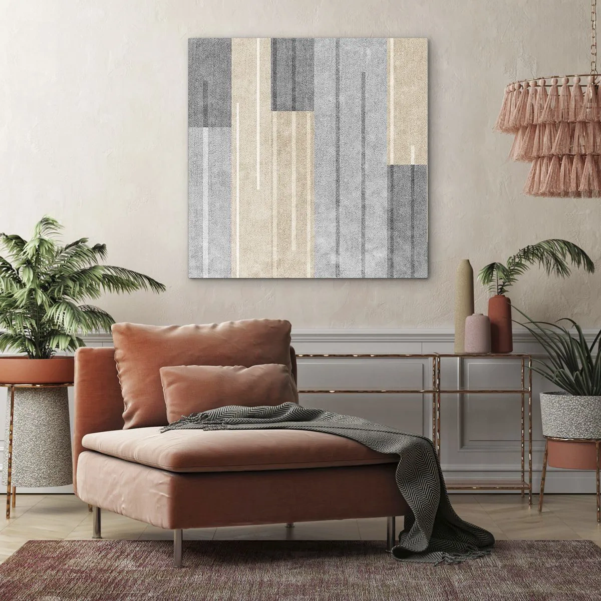 Bild auf Leinwand - Leinwandbild - Komposition: Vertikal halten - 70x70 cm