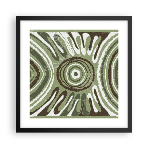 Poster in einem schwarzem Rahmen - Explosion von Emotionen - 40x40 cm