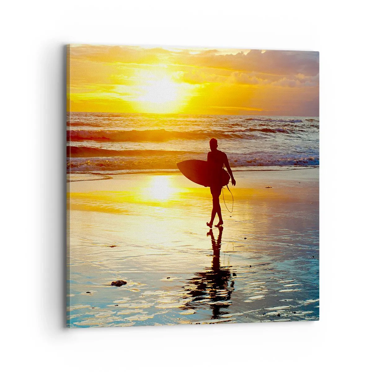 Bild auf Leinwand - Leinwandbild - Die Rückkehr des Kriegers - 70x70 cm