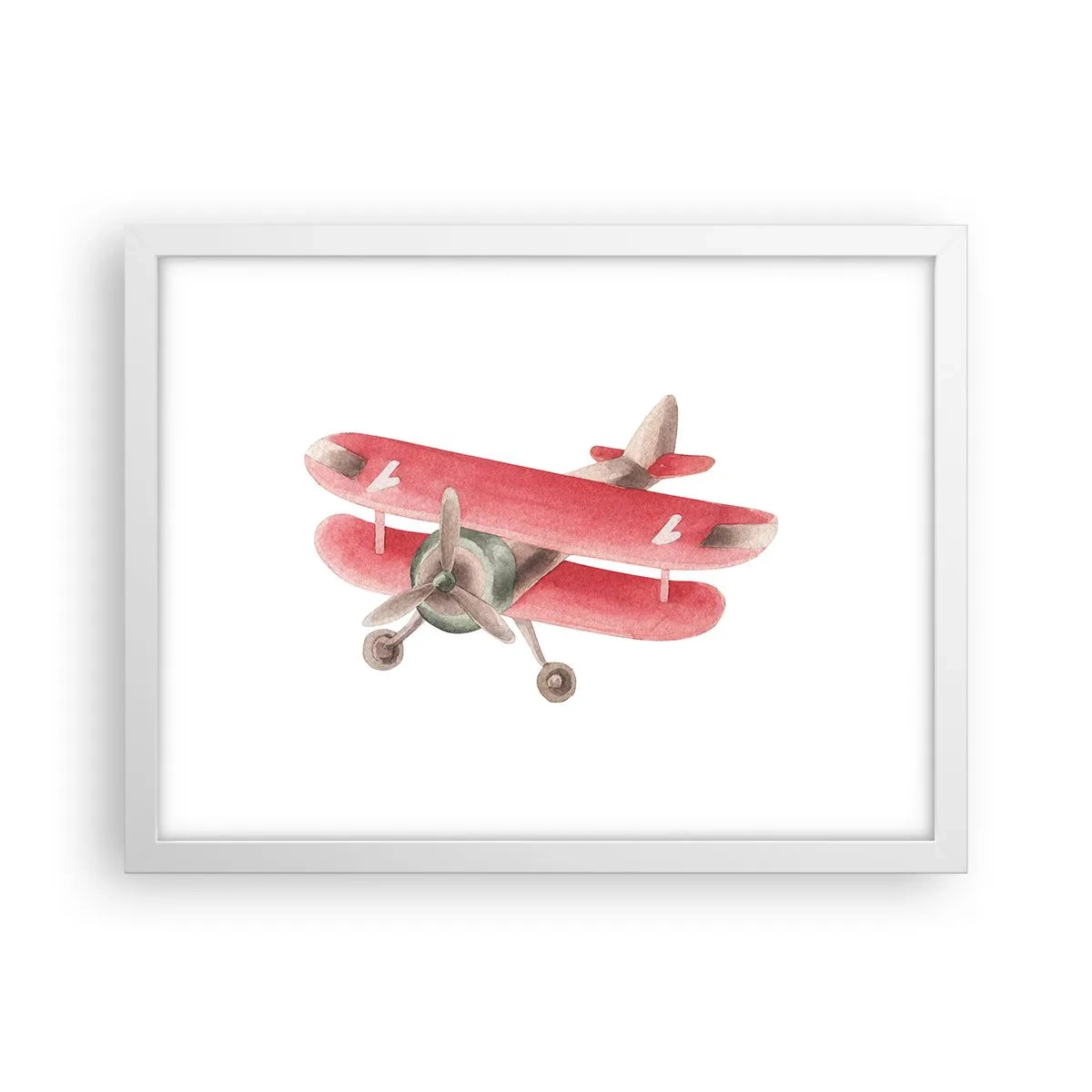 Poster in einem weißen Rahmen - Bereit für Höhenflüge - 40x30 cm