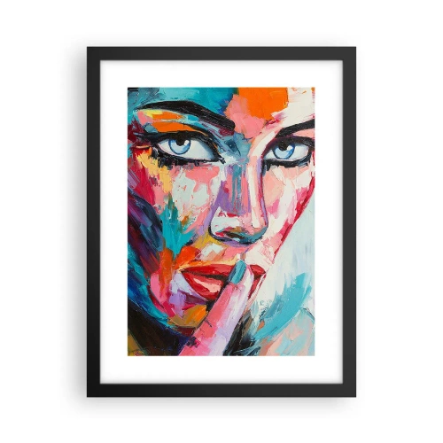 Poster in einem schwarzem Rahmen - Unser erstes Geheimnis - 30x40 cm