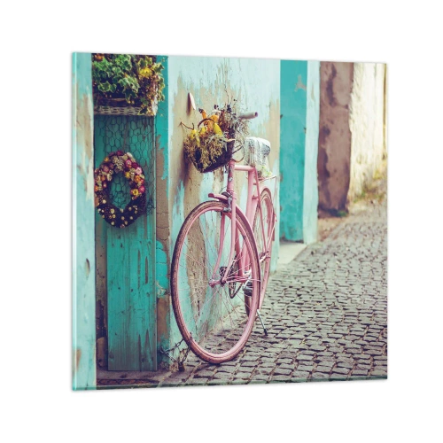 Glasbild - Bild auf glas - Ich komme gleich wieder - 30x30 cm