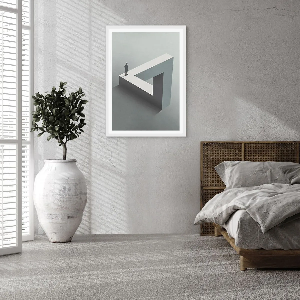 Poster in einem weißen Rahmen - Es ist also doch möglich - 61x91 cm