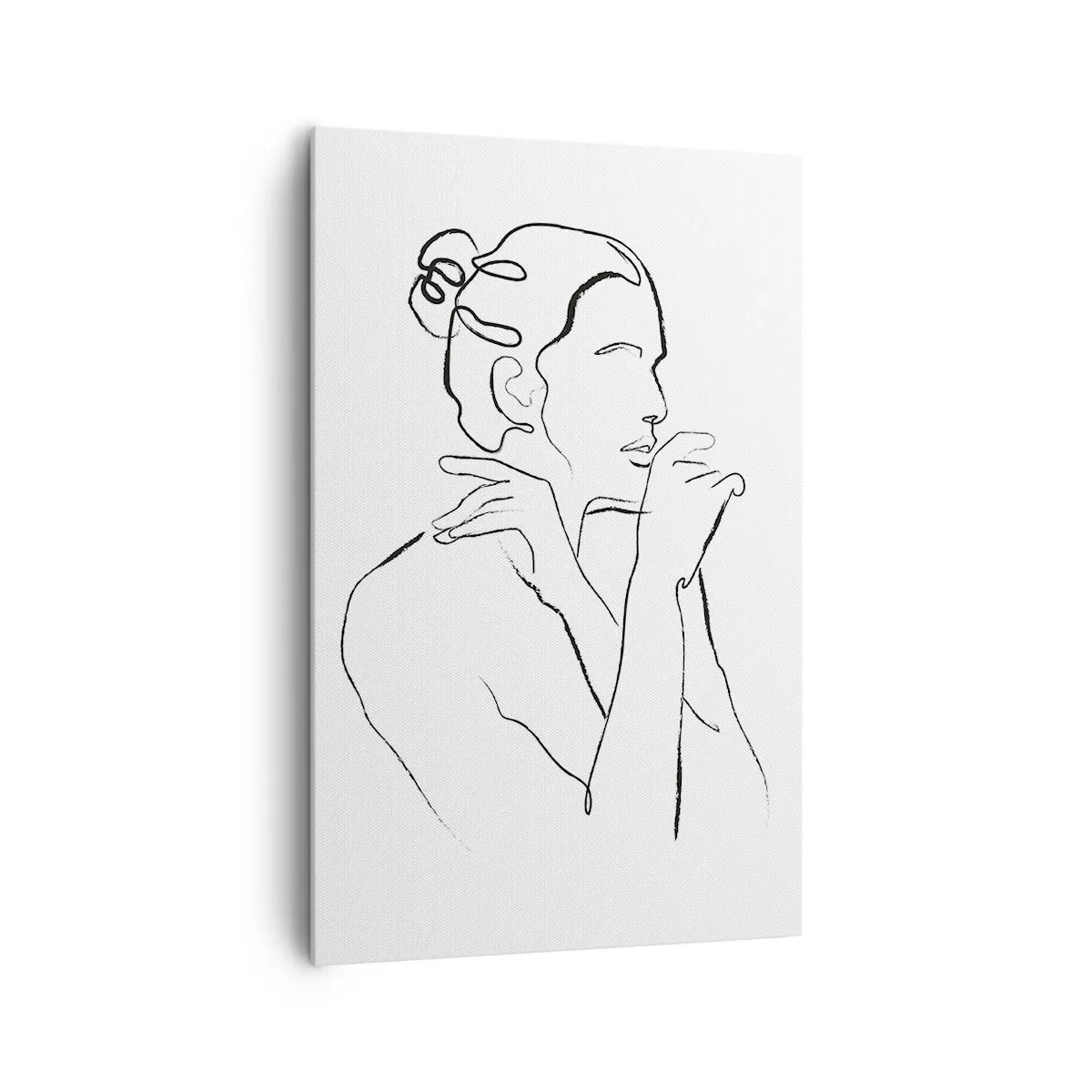 Bild auf Leinwand - Leinwandbild - Akt: ein sinnliches Geheimnis - 80x120 cm