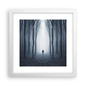 Poster in einem weißen Rahmen - Alles einfach und übersichtlich - 30x30 cm