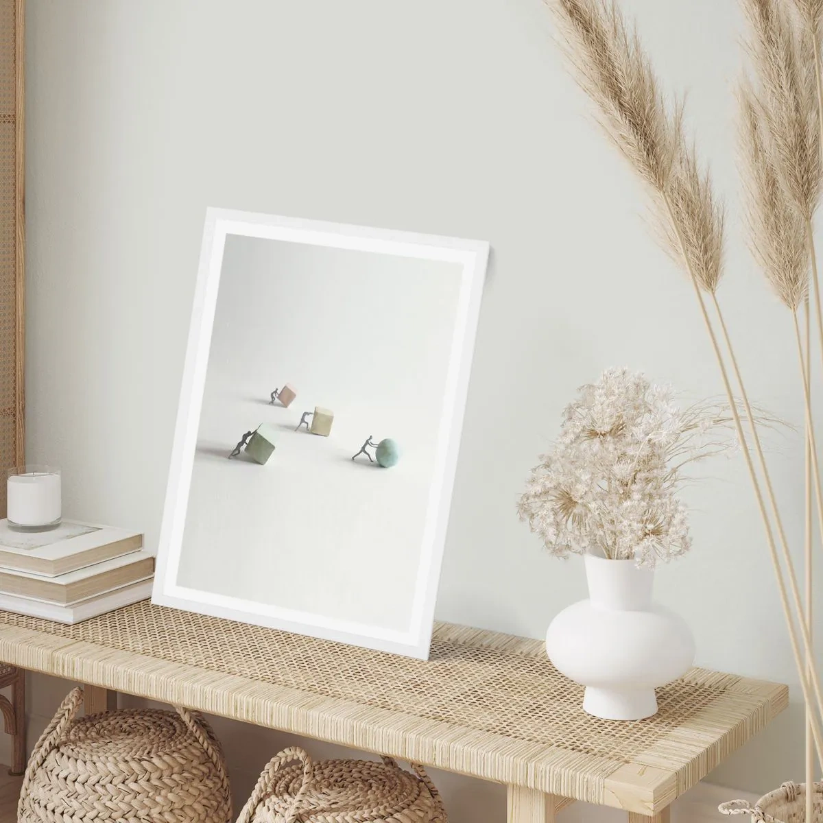 Poster in einem weißen Rahmen - Pures Leben - 30x40 cm