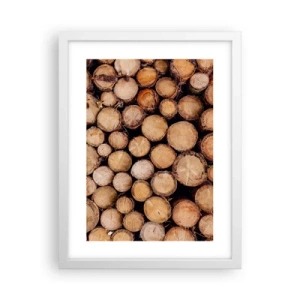 Poster in einem weißen Rahmen - Ein neuer Anfang - 30x40 cm