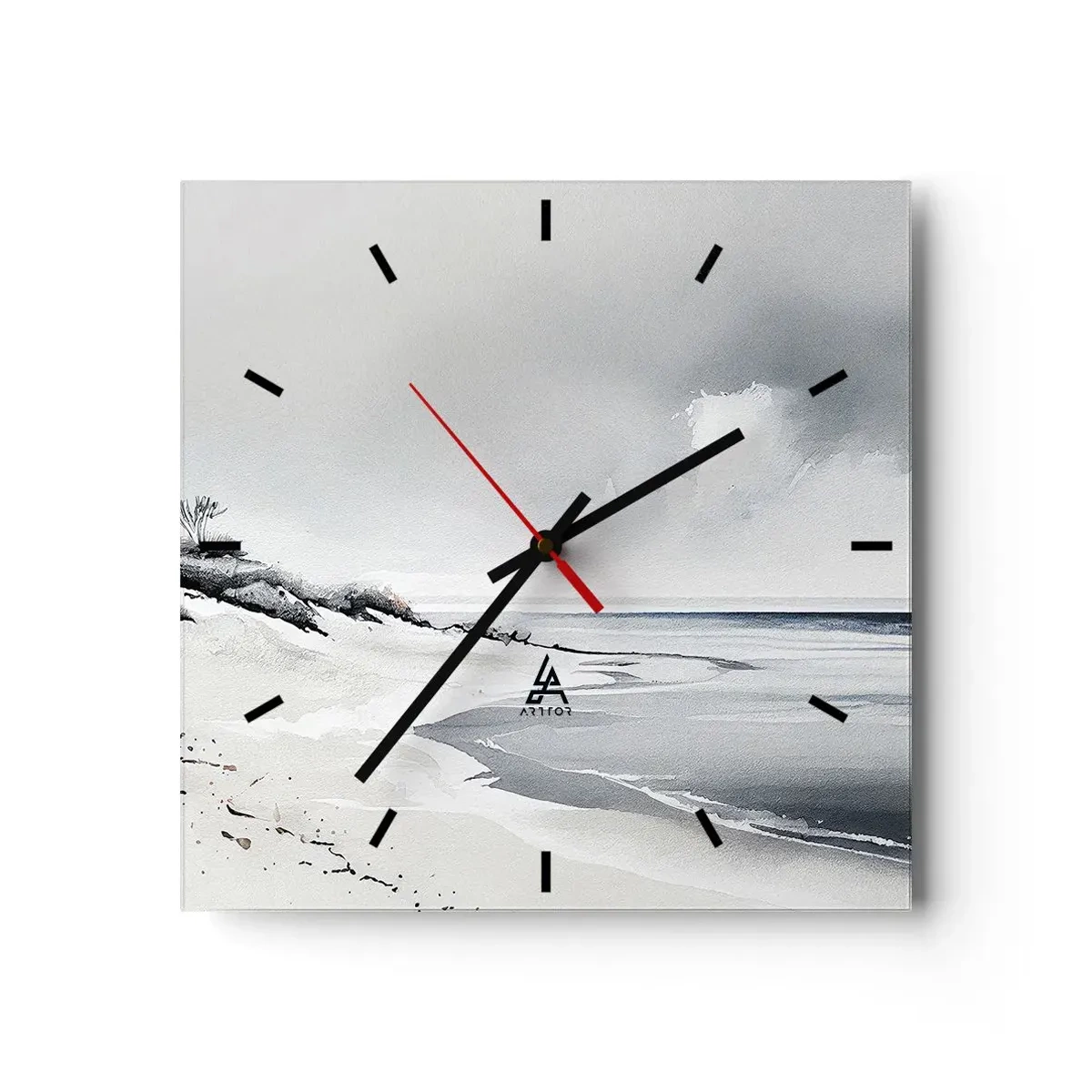 Wanduhr - Glasuhr - Für immer zusammen - 40x40 cm