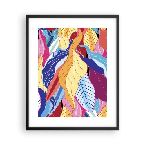 Poster in einem schwarzem Rahmen - Buntes Durcheinander - 40x50 cm