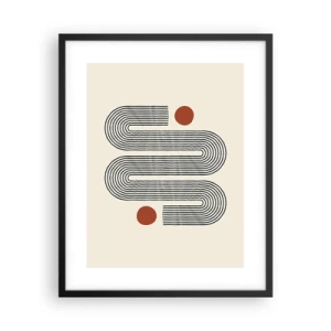 Poster in einem schwarzem Rahmen - Vom Anfang bis zum Ende - 40x50 cm