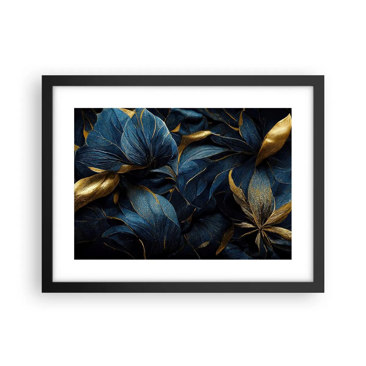 Poster in einem schwarzem Rahmen - Mit Gold gefüttert - 40x30 cm