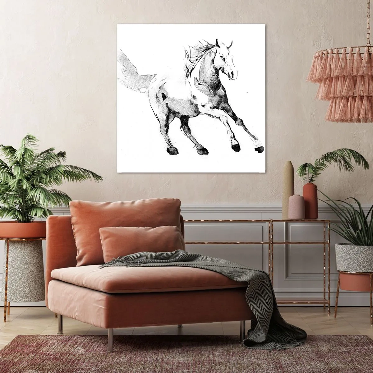 Bild auf Leinwand - Leinwandbild - Ungezähmte Seele - 70x70 cm