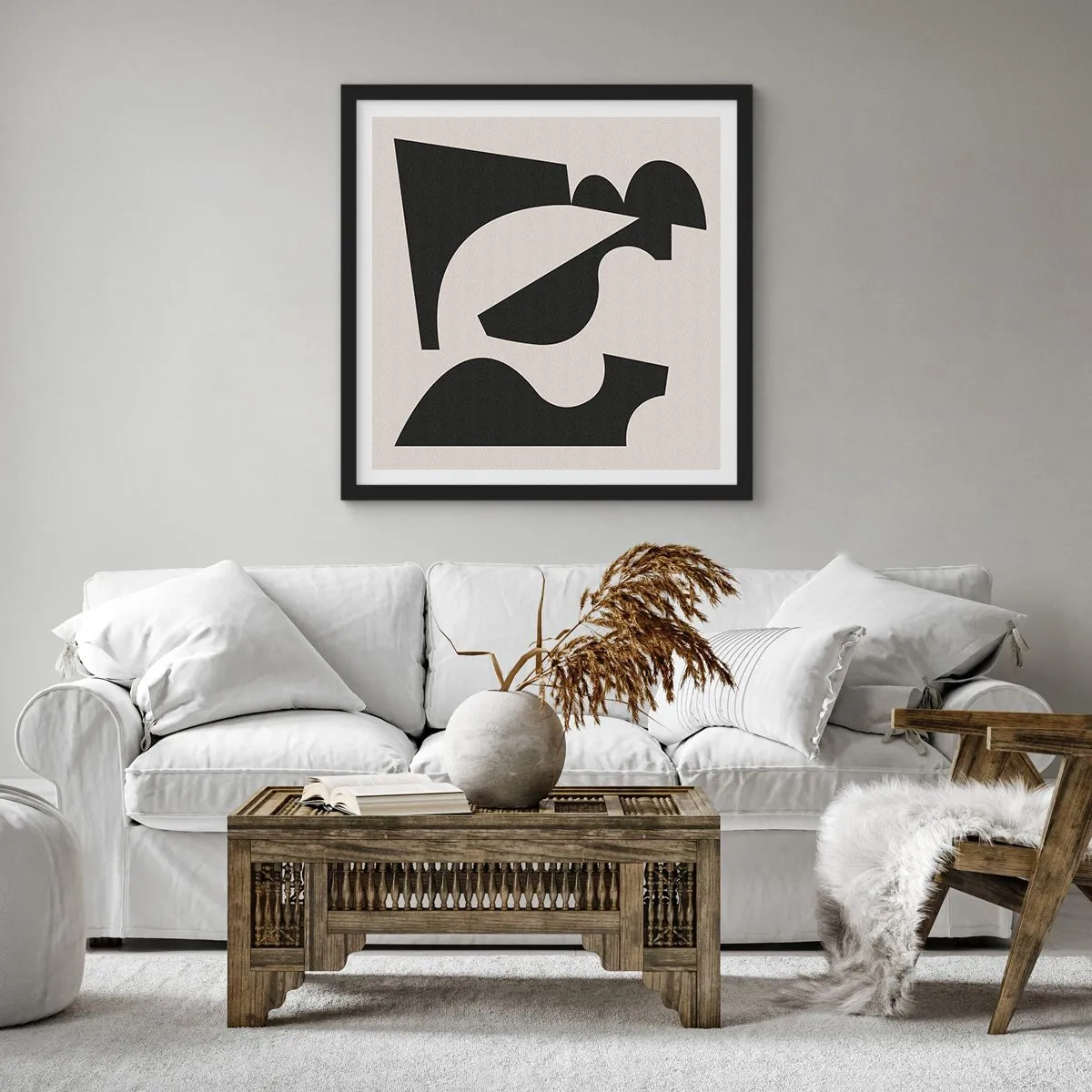 Poster in einem schwarzem Rahmen - Zum Selbstbauen - 50x50 cm