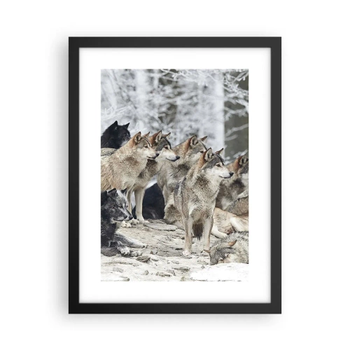 Poster in einem schwarzem Rahmen - Familie und Freunde - 30x40 cm