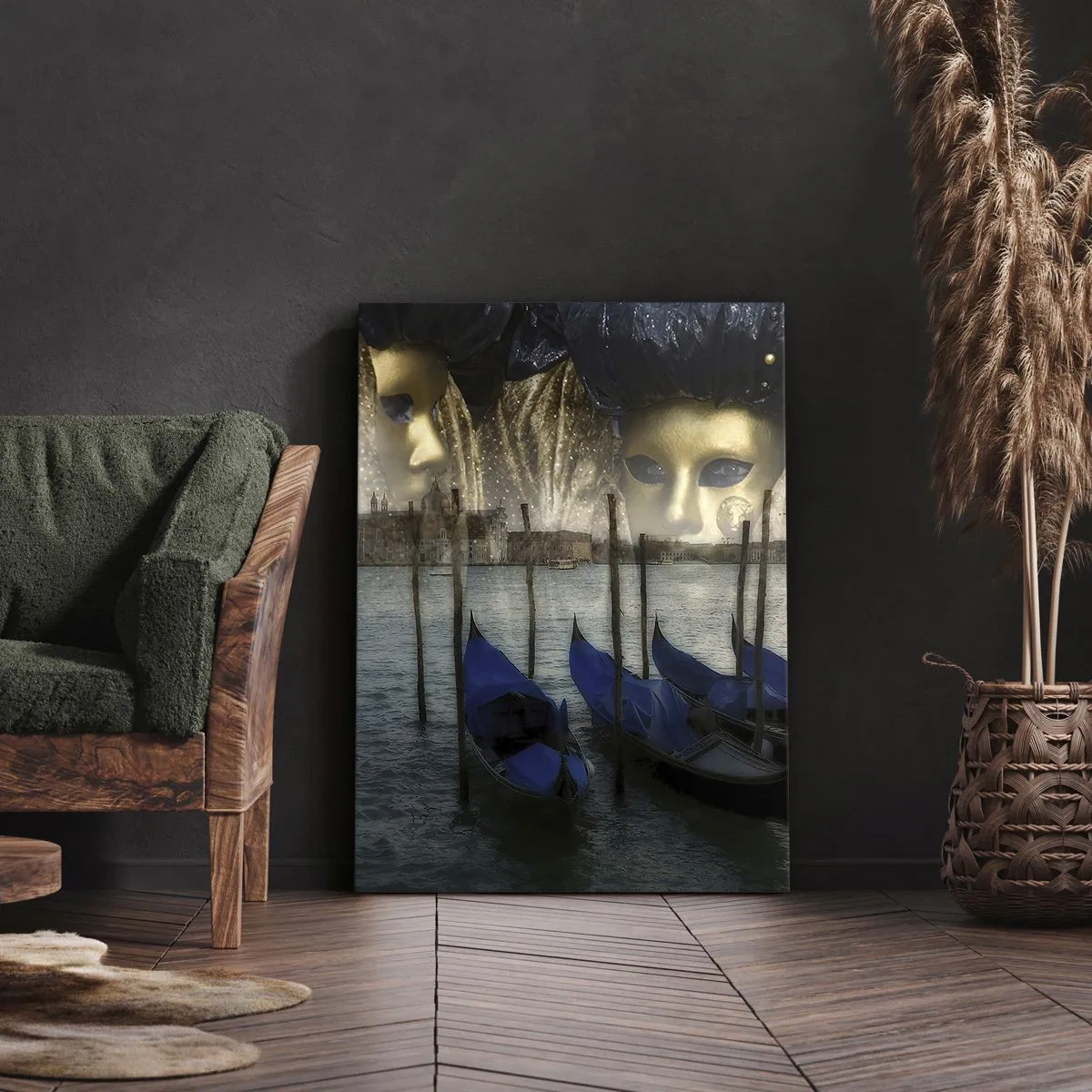 Bild auf Leinwand - Leinwandbild - Es ist Zeit, den Karneval zu starten - 65x120 cm