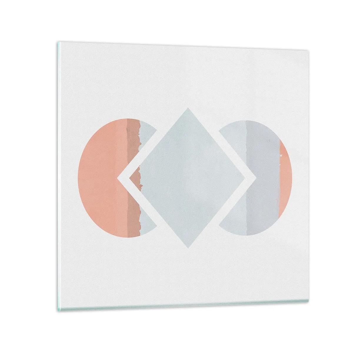 Glasbild - Bild auf glas - Die Situation ist klar - 60x60 cm