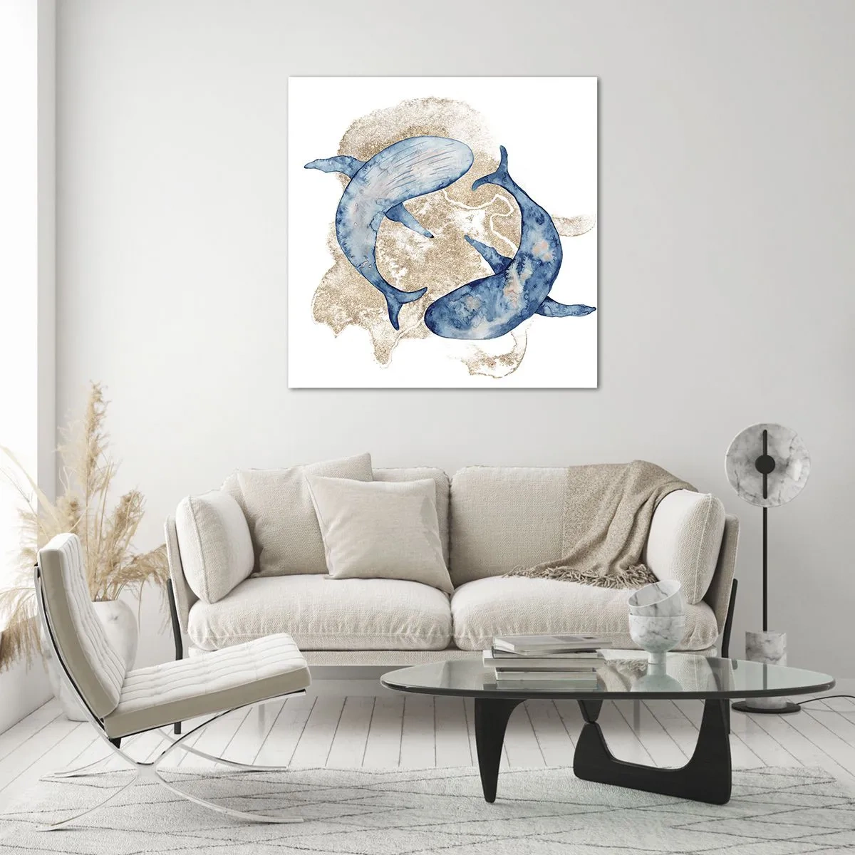 Glasbild - Bild auf glas - Freundschaft oder Liebe? - 60x60 cm