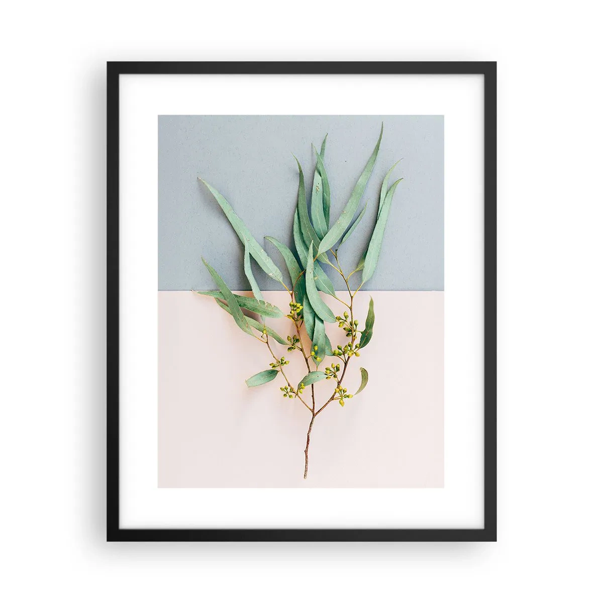 Poster in einem schwarzem Rahmen - Pastellige Subtilität - 40x50 cm