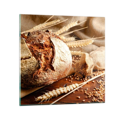 Glasbild - Bild auf glas - Appetitanregend, duftend, knackig - 70x70 cm