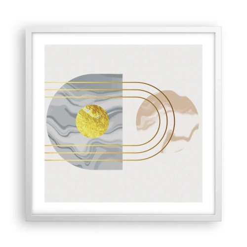 Poster in einem weißen Rahmen - Helligkeit und Brillanz - 50x50 cm