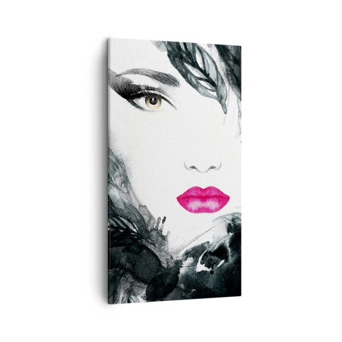 Bild auf Leinwand - Leinwandbild - Beachtung! Femme fatale - 45x80 cm
