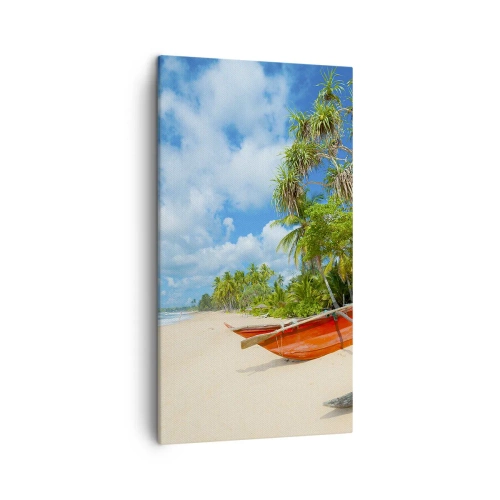 Bild auf Leinwand - Leinwandbild - Der Charme der Tropen - 45x80 cm