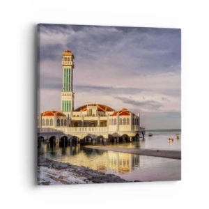 Bild auf Leinwand - Leinwandbild - Tempel der Natur - 40x40 cm