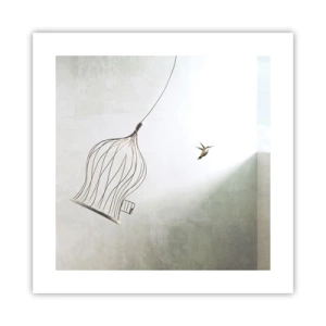 Poster - In seinem Element - 40x40 cm