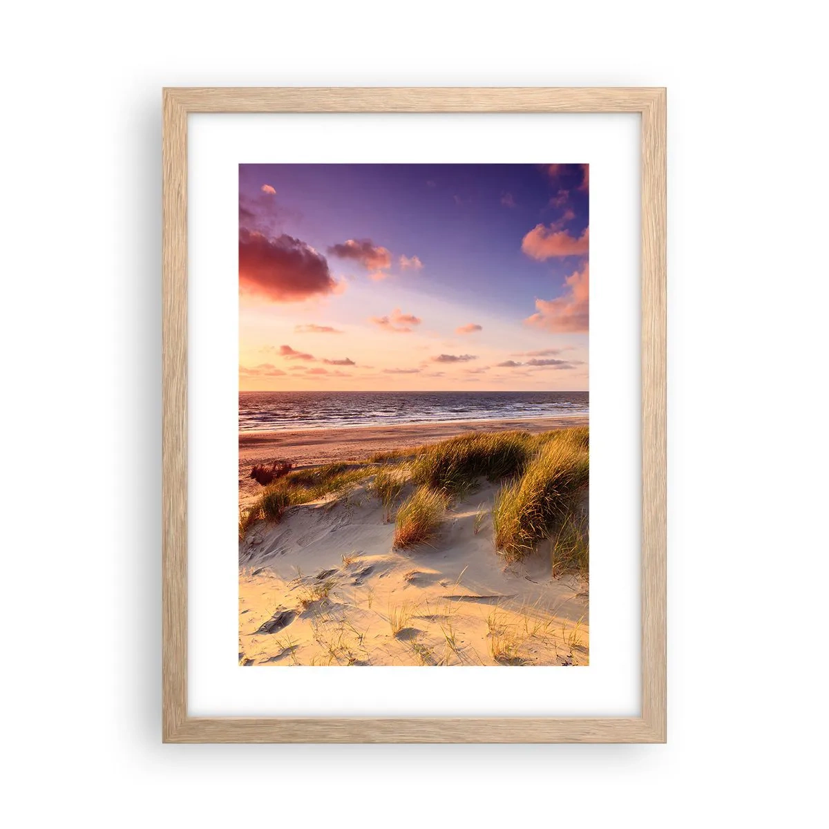 Poster in einem Rahmen aus heller Eiche - Die Luft riecht schon im Sommer - 30x40 cm