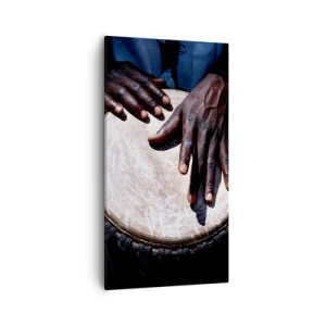 Bild auf Leinwand - Leinwandbild - Lebe in deinem eigenen Rhythmus - 55x100 cm