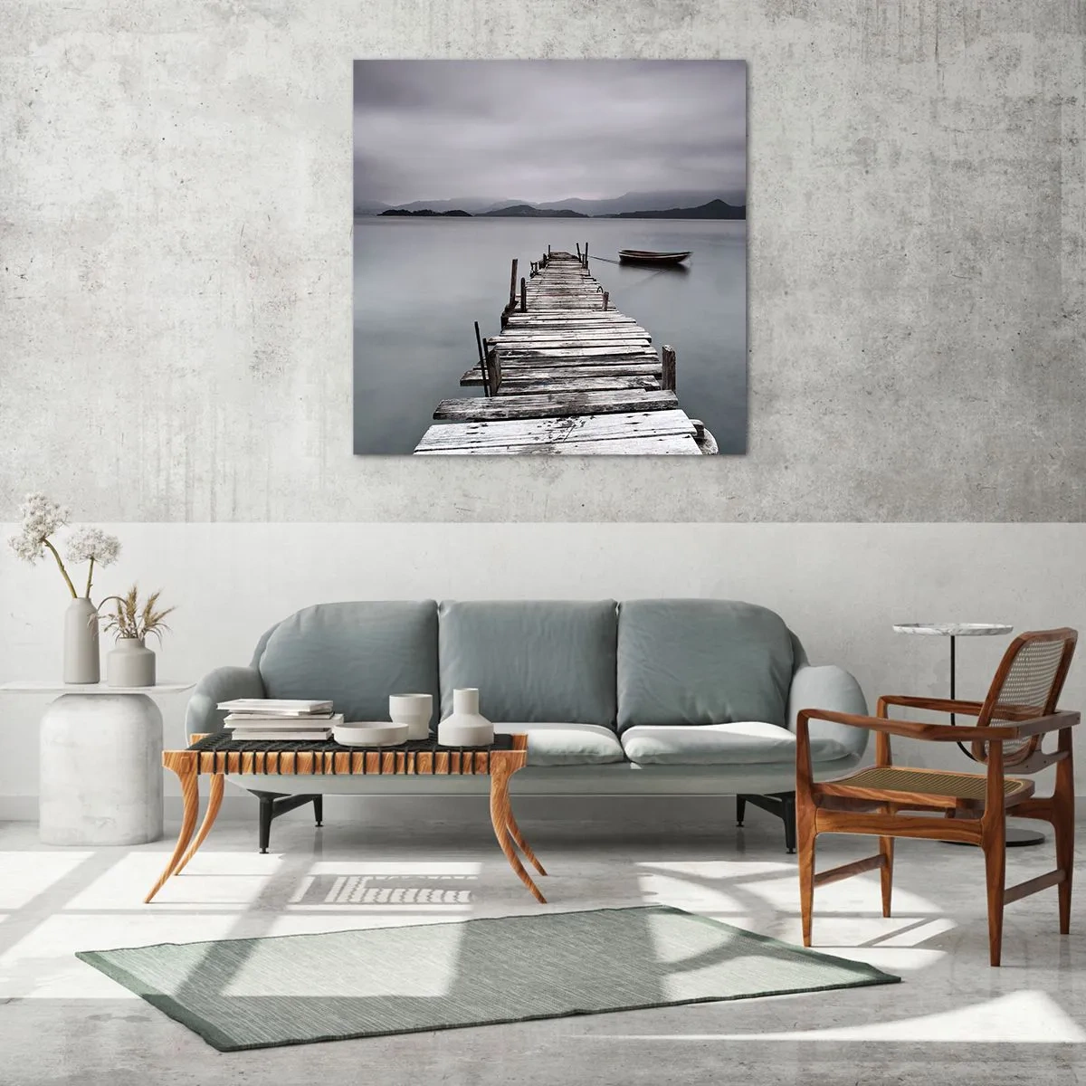 Glasbild - Bild auf glas - Du kannst morgen gehen - 50x50 cm