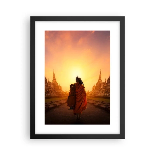 Poster in einem schwarzem Rahmen - In Frieden für die Ewigkeit - 30x40 cm