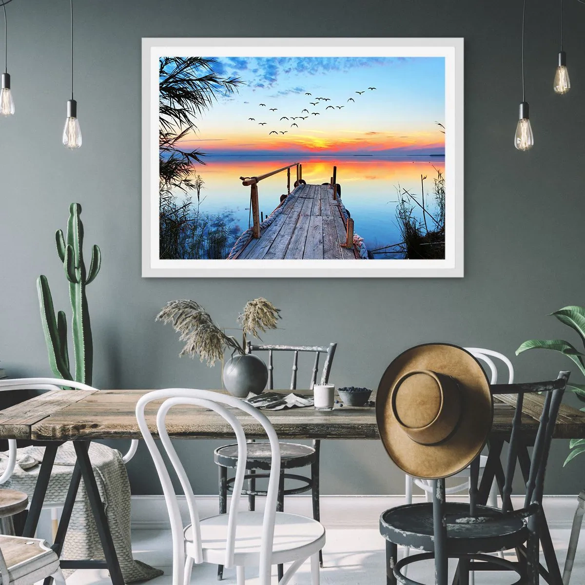 Poster in einem weißen Rahmen - Es ist Zeit, zurückzukehren ... - 50x40 cm