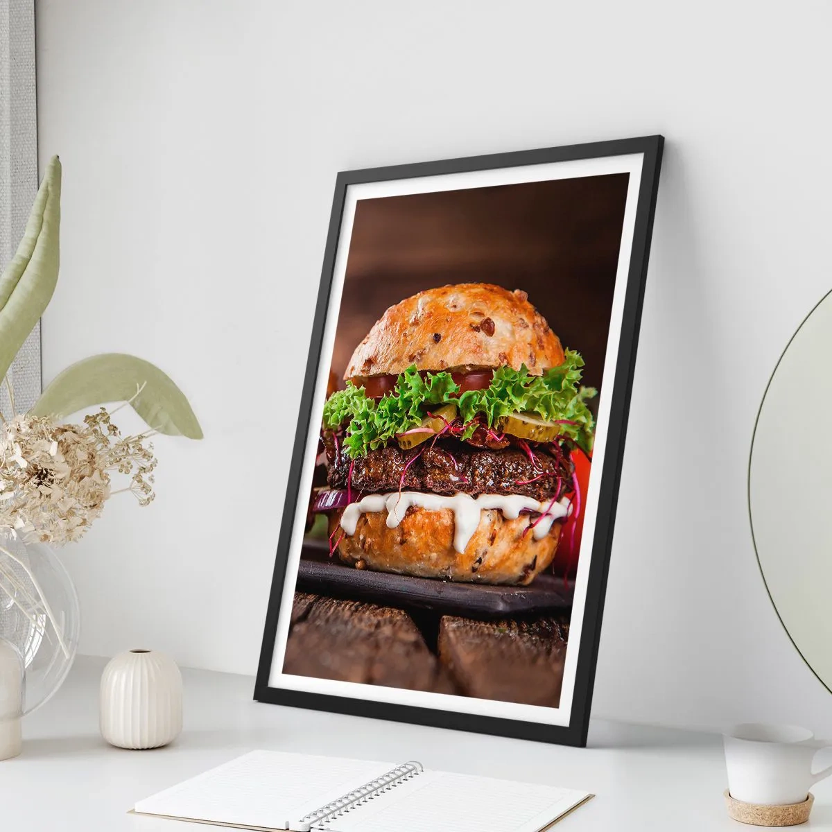 Poster in einem schwarzem Rahmen - Amerikanischer Traum - 40x50 cm