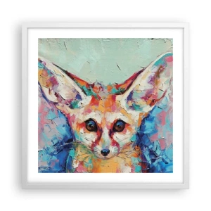 Poster in einem weißen Rahmen - Bist du bereit für mich? - 50x50 cm