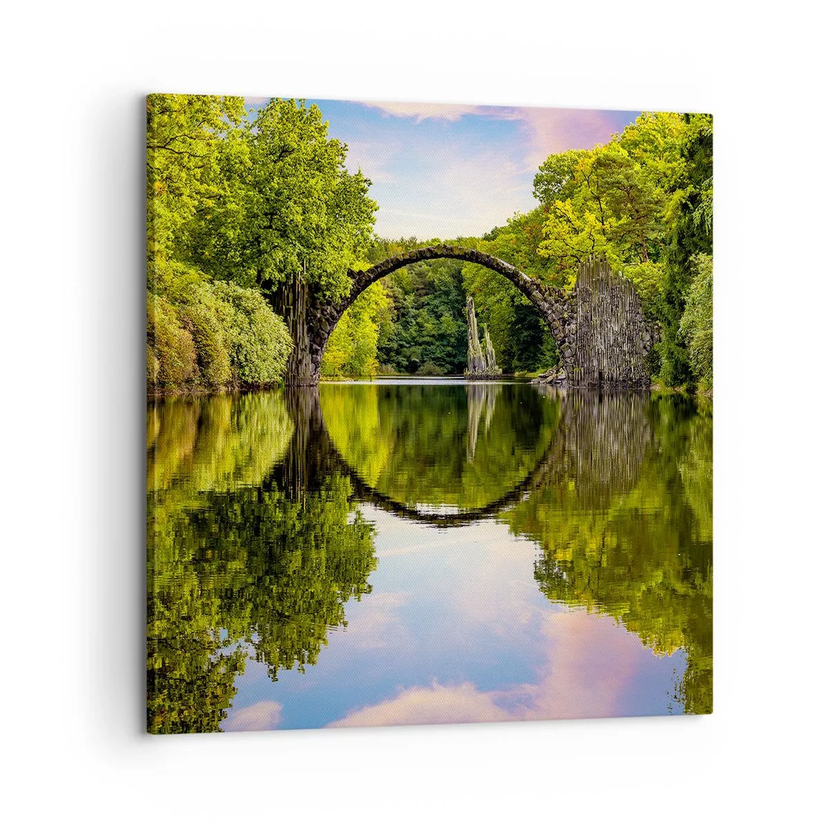 Bild auf Leinwand - Leinwandbild - An der Kreuzung zweier Welten - 60x60 cm