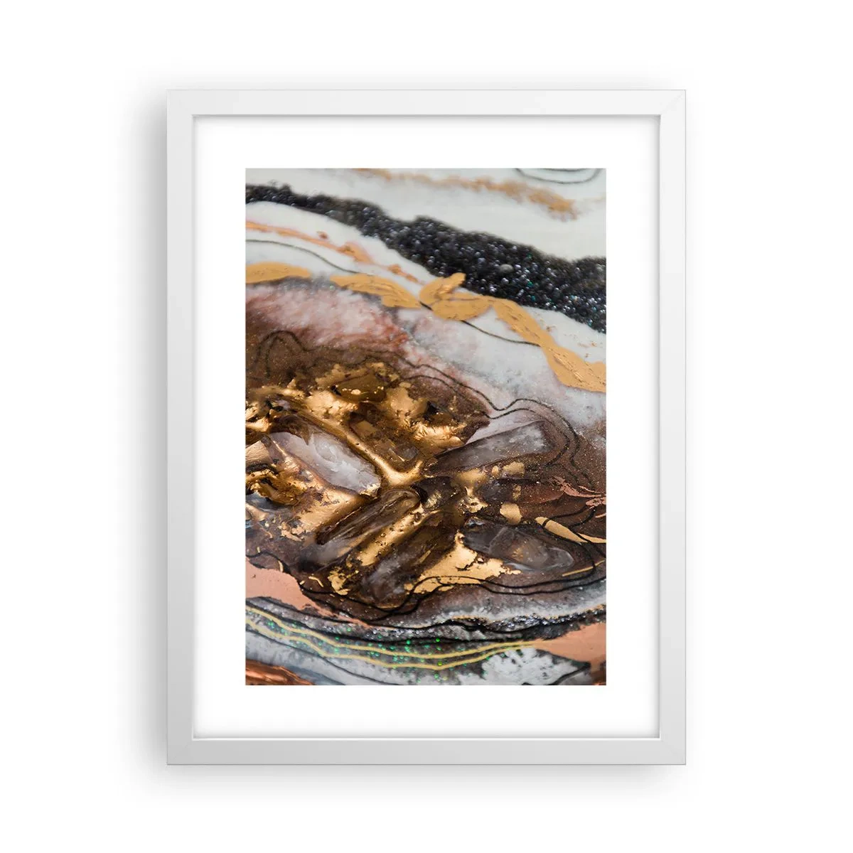Poster in einem weißen Rahmen - Das Element der Erde - 30x40 cm