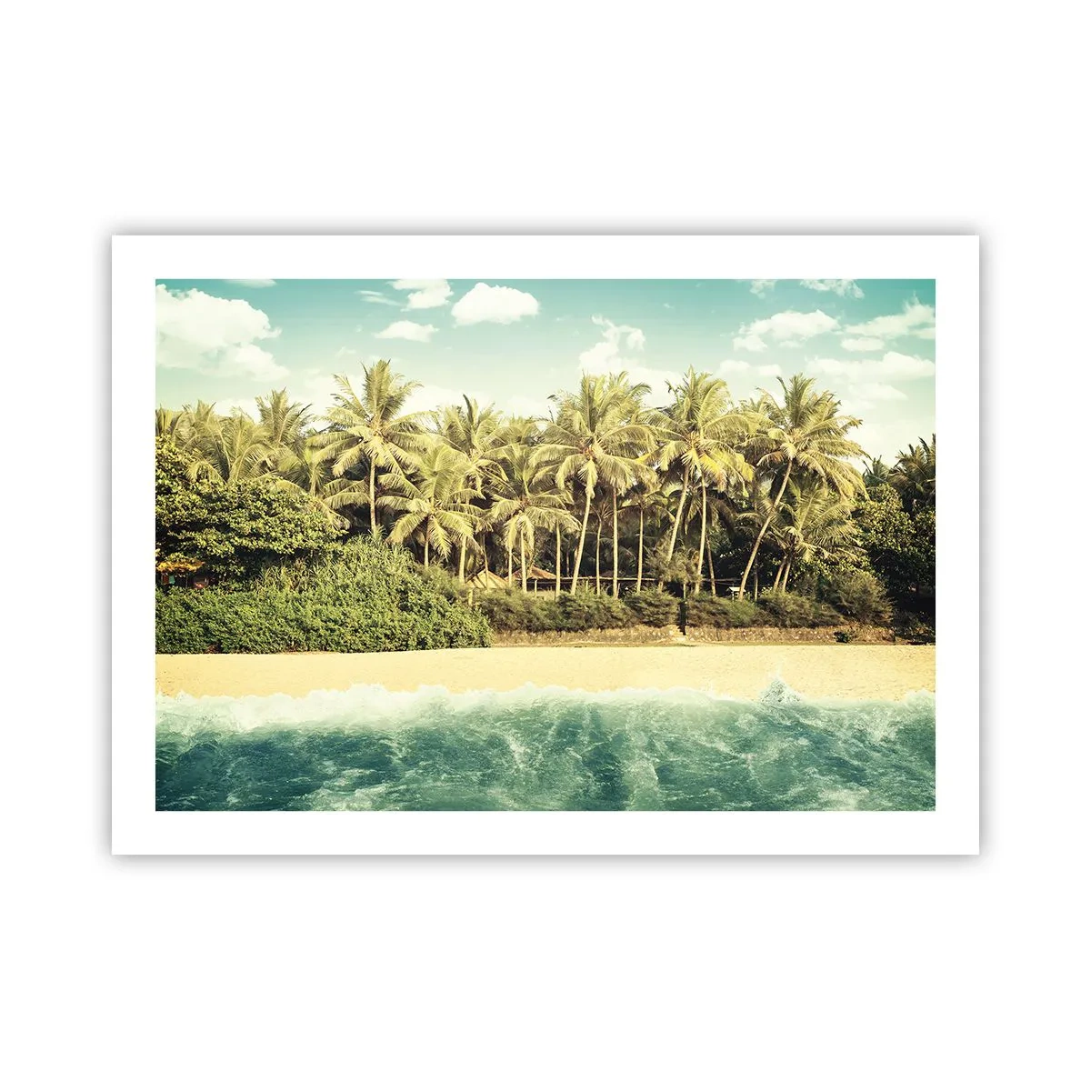 Poster - Wie wäre es hier? - 70x50 cm