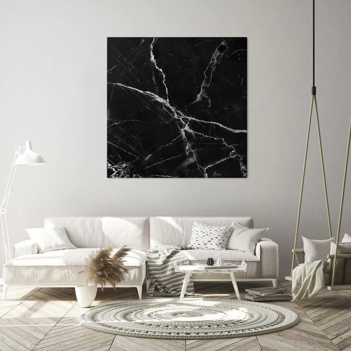 Bild auf Leinwand - Leinwandbild - Geheimleben des Steins - 30x30 cm